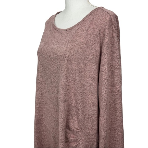 DG2 By Diane Gilman Women’s Pullover Sweater Like Lightweight Top Sz 3X Mauve - Picture 4 of 13